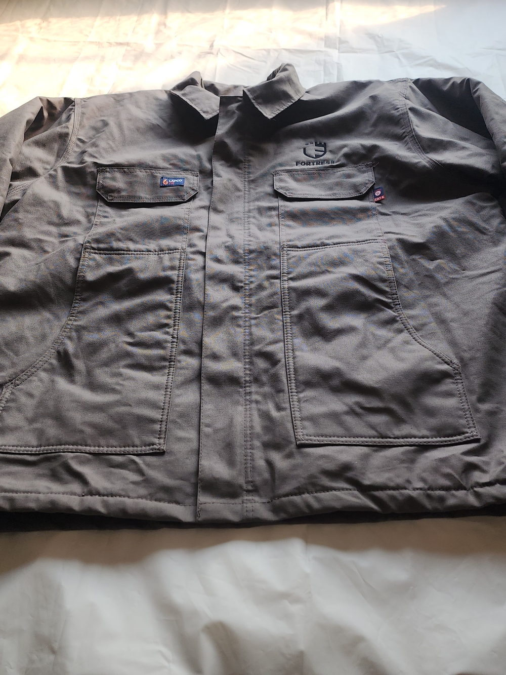 LAPCO FR FLAME-RESISTANT CAT4 INSULTAED CANVAS JACKET SIZE 2XL-REG IS USED